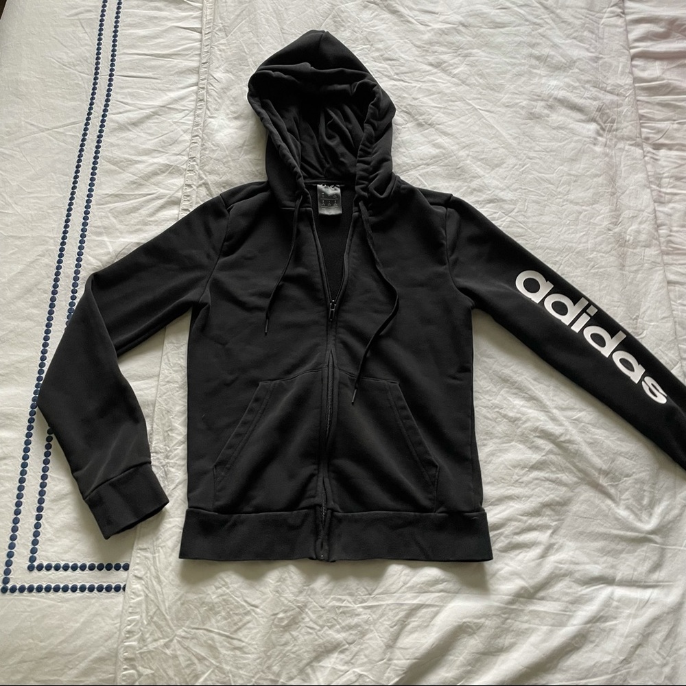 Adidas Black Zip Up